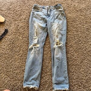 Distressed Light Blue Women's Jeans